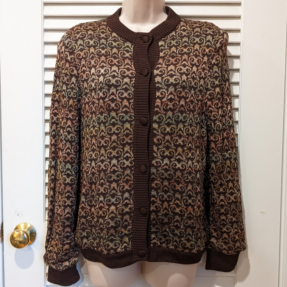 Scalera Vintage Silk Cardigan Sweater